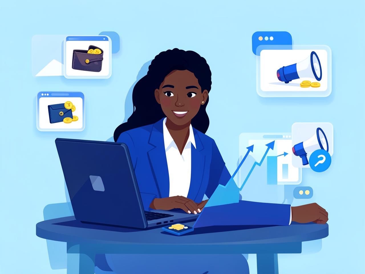 An AFFICONNECT seller growing her business online